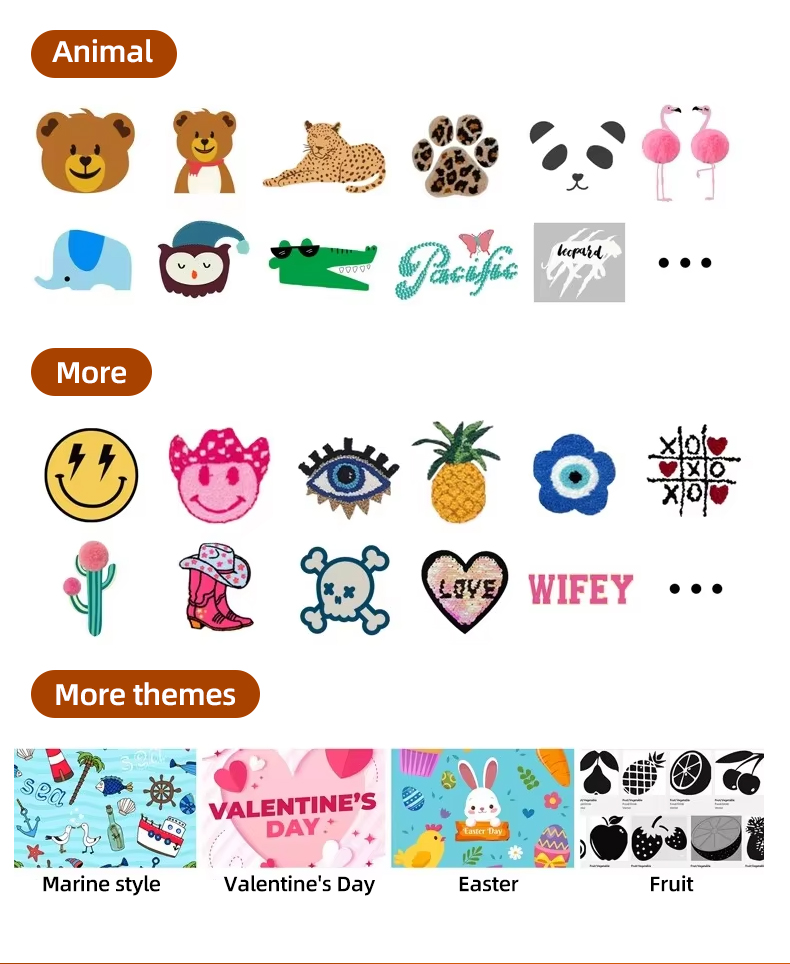 Animal and seasonal custom slipper themes