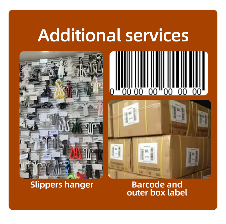 Slipper hangers, barcode and outer-box label services