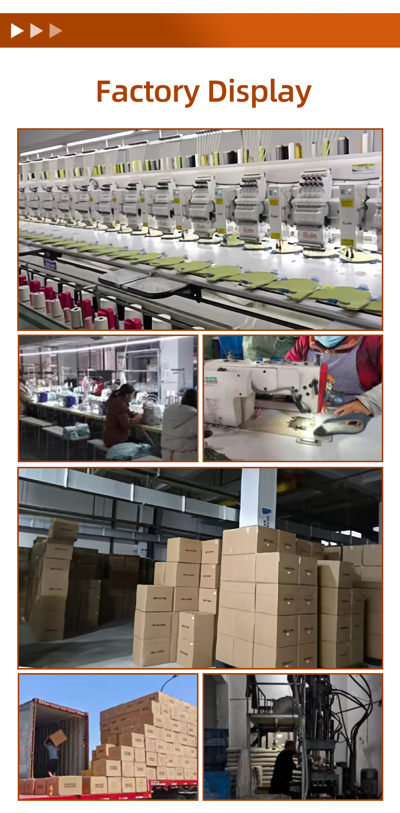 Slipper production line and factory floor